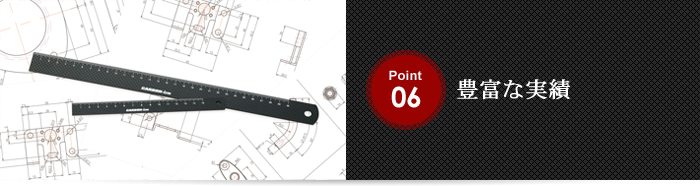 Point 06 豊富な実績を保持